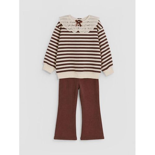 Striped Girls' Thick Set