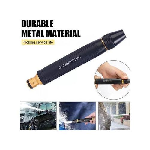 High Pressure Garden Water Gun Nozzle - Adjustable Metal Water Gun