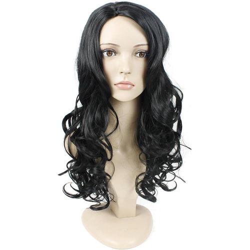 Long Wavy Black Synthetic Hair Wig