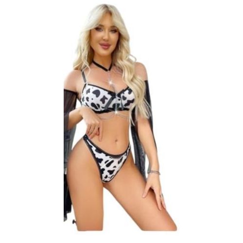 Lingerie set Blackwhite one size