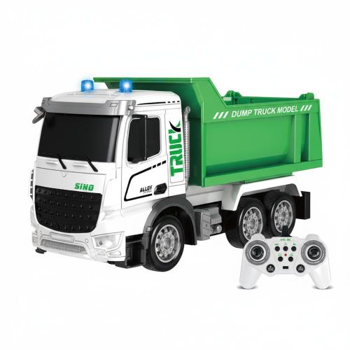 Sanitation Dump Truck 1/12 with Remote Control - Green - D2i8003HJ