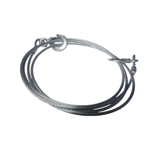 8mm Stainless Steel Car Tow Wire - Silver 3 tons