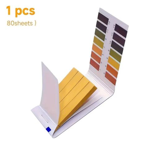 Universal pH water test strips, range 1-14, indicator paper, 80 strips