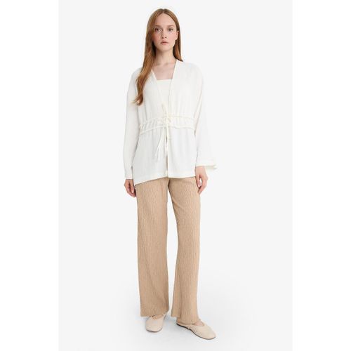 Woman Relax Fit Trousers - Stone