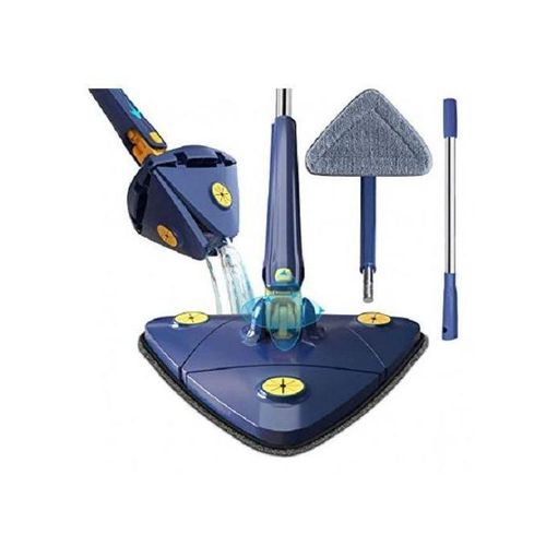 Rotatable Adjustable Cleaning Mop - 360° Triangle Microfiber Mop With Long Handle