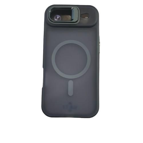 Case For iPhone 17 air With Magsafe & Camera Protective sliding camera cover and kickstand - grey
