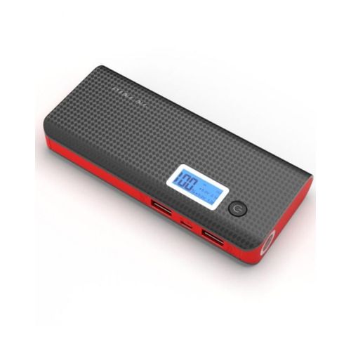 Buy PN-968 Power Bank 10000mAh 2 USB With Digital LCD + Searchlight - Black in Egypt