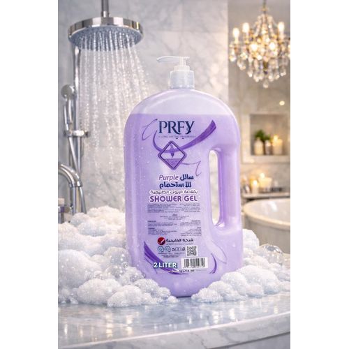 PRFY Shower Gel Purple 2 - 2 Liter + Loofah Gift