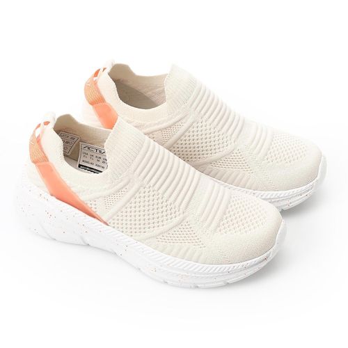 Slip On Comfy Textile Sneakers - Beige