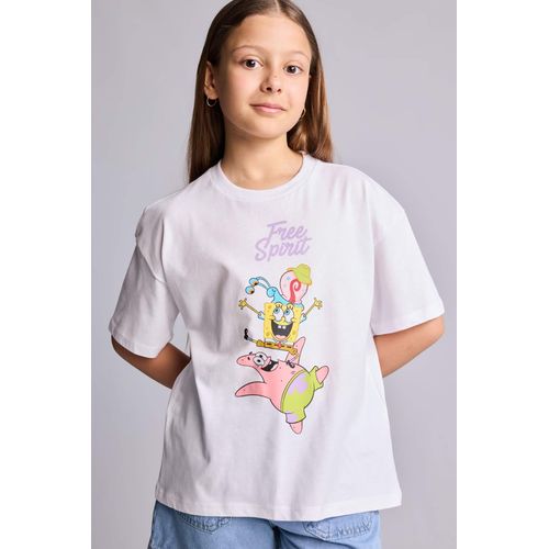 Girl Oversize Fit SpongeBob Licensed Short Sleeve T-Shirt