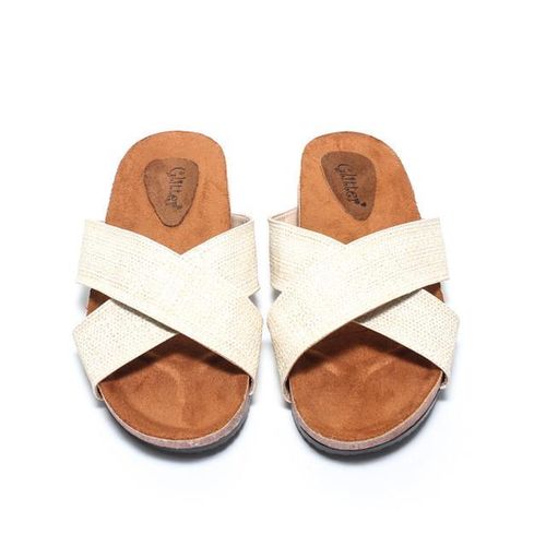 Women Slippers - Beige