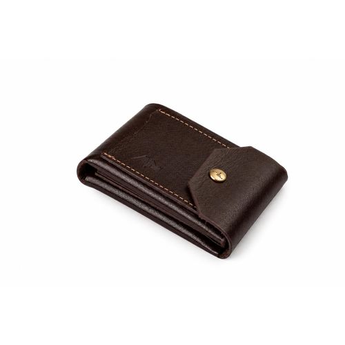 Mens Leather Wallet Snap Closure