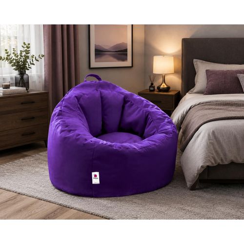 Bean Bag Chair, Plush Comfort Bean Bag Chair from - 100 * 75 cm - Purple