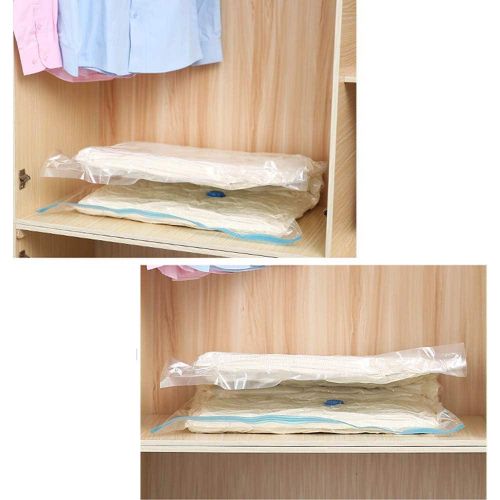 Space Saver Storage Bags - Transparent, Plastic, Extra Large, Vacuum Sealed, Ideal for Bedding, Seasonal Clothing, Travel, Household Items