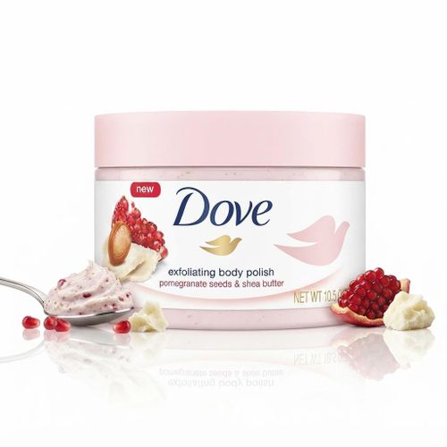 Crushed Macadamia Pomegranate & Shea Butter Variant Scrub 298g - Exfoliating & Revitalizing Body Polish