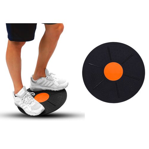 لوح توازن دائري متوازن - ميل 10-20° - أسود/برتقالي