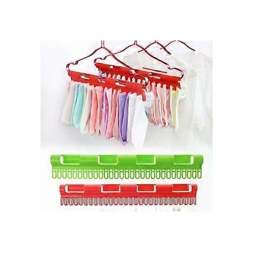 Sock Dryer for Clothes Airer, Pack of 4, Sock Holder, Clothes Airer, Sock Hanger, Plastic Sock Stand, Windproof Sock Hanger for Socks, Underwear, Small Clothes