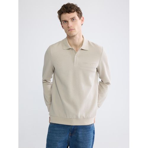 Polo Collar Men's Sweatshirt