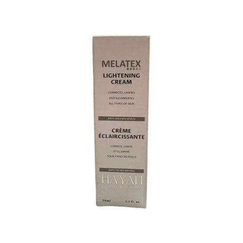 Melatex Lightening Cream - Anti-Brown Spot & Skin Tone Corrector for All Skin Types (50ml)
