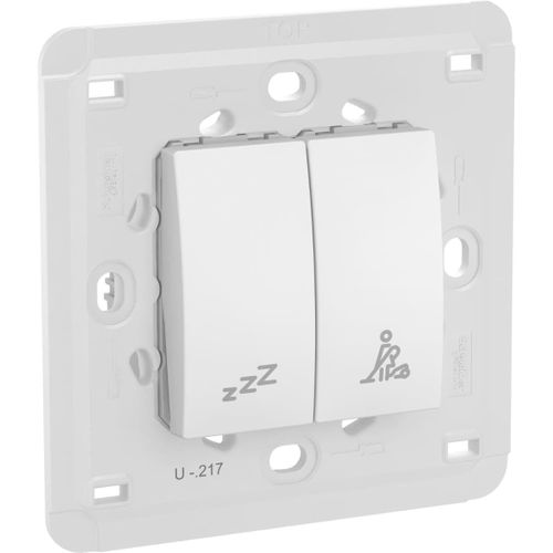 2 Pieces of Unica Top Wall Frame Single Gang Graphite Finish