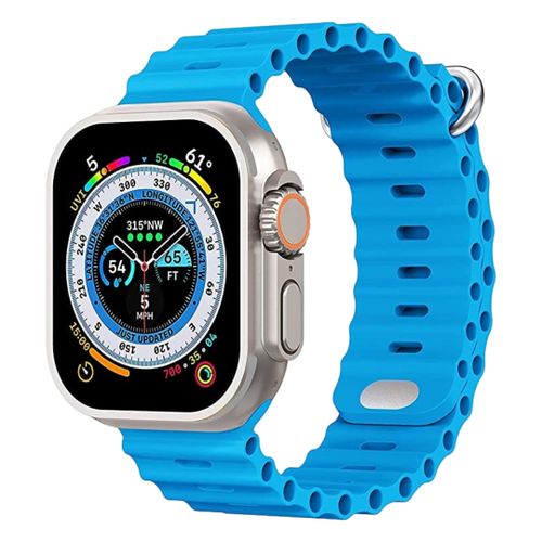 T800 Ultra Smart Watch 49mm 199 Infinite Display - Wireless Charging - NFC blue