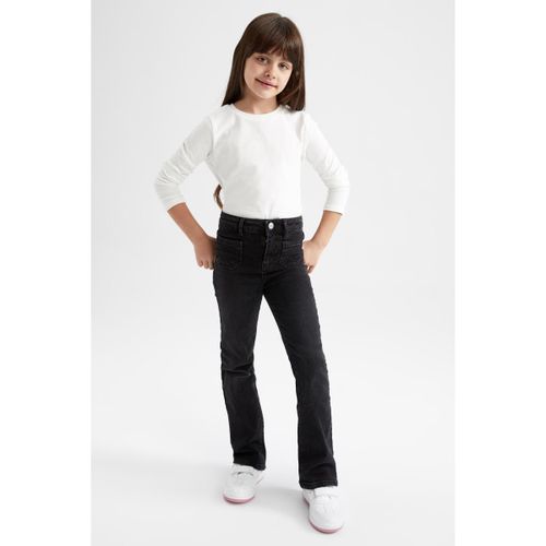 Girl Flare Fit Trousers - Anthra