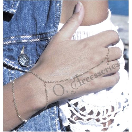 Bracelet - Finger /silver Chain