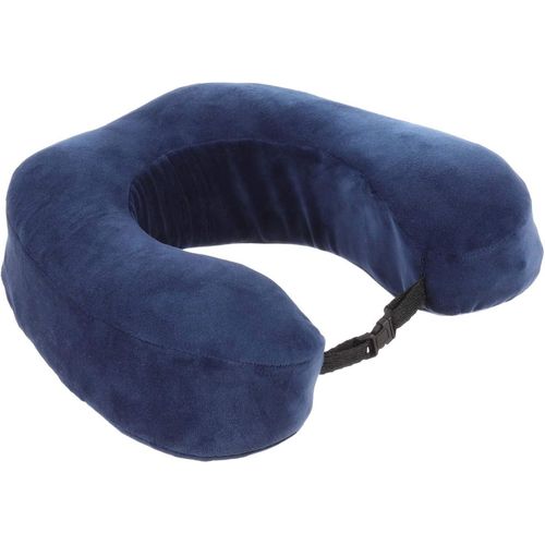 Comfy Neck Support Soft Memory Foam Travel Neck Pillow U-Shape For Car, Travel, Office, Airplane and Gifts By Superdrive - Navy