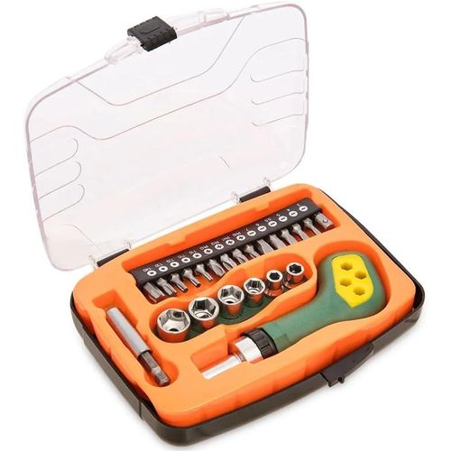 23-Piece Professional Screwdriver Set – Complete Home Maintenance Kit with Phillips, Slotted, and T-Screws + Wrenches and Sockets – Multi-Purpose Hand Tool Bag for Home and Workshop