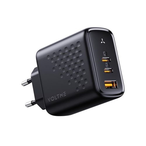 67W 3-Port GaN Fast Type C Charging Block, Compact Foldable Wall Charger, PD Fast Charging Power Adapter for MacBook Pro/Air 13/14 Inch iPhone 17/16/15, Ipad Pro, Galaxy S24
