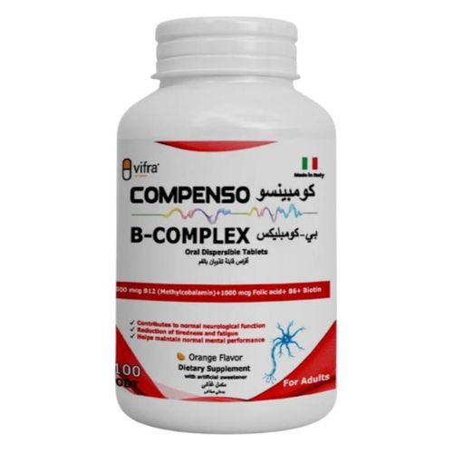B-Complex ODT Vitamin – Fast-Absorbing Oral Dissolving Tablets for Energy, Metabolism & Nervous System Support – Complete B Vitamins for Stress Relief & Mental Focus – 100 Tablets