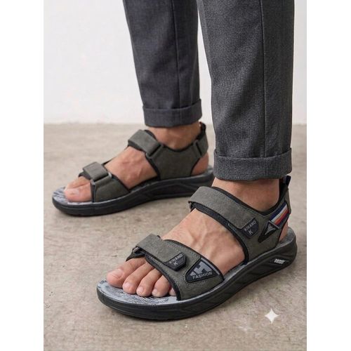 Men's sandal with a light and soft medical sole - Gray