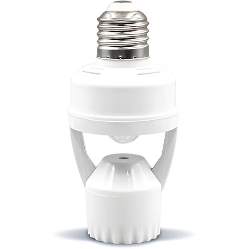 Smart Motion Sensor Light Socket E27 – Infrared Bulb Adapter, Auto Light On with 360° Detection Angle & Adjustable Timing, Ideal for Garage, Basement, Driveway – Smart Light Control