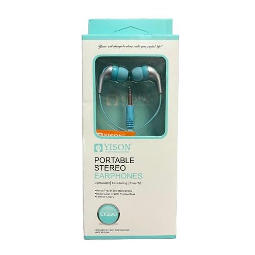 CX330 Wired Earphones Portable Stereo Sound with Built-in Mic