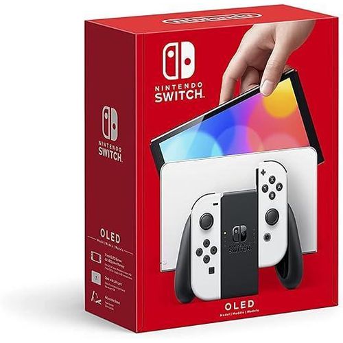 Switch - OLED Model with White Joy-Con Controllers (UAE Version)