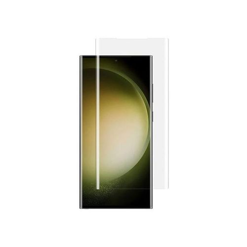 Nano Optics Curved Screen Protector with Full Adhesive and UV Curer for Fingerprint Unlocking for Samsung Galaxy S23 Ultra - Clear