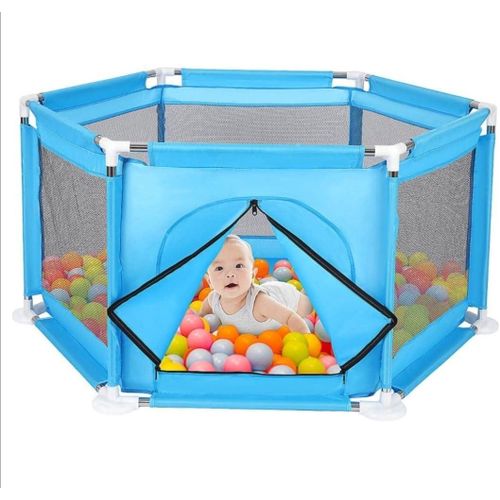 Baby Kids Playpen Activity Center Room Fitted Floor - With 30 Balls04