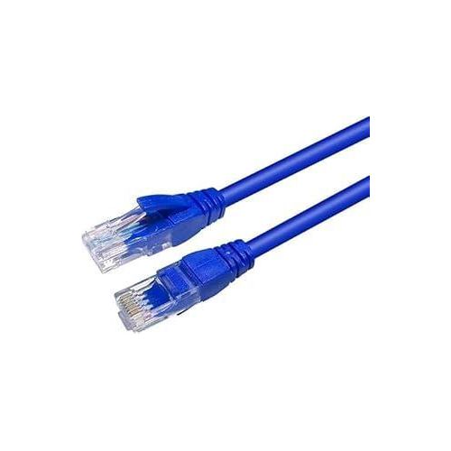 Cat5 Network Cable RJ45 Connector Works with Computer, Laptop, Modem, Router, TV, Printer Cord, Consoles for Home and Office - Blue 3 Meter