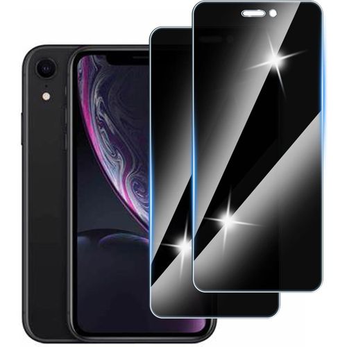 حماية شاشة الخصوصية لهاتف iPhone 11/iPhone XR، مضاد للتجسس، صلابة 9، طبقة زجاج مقوى مقاوم للخدش، قطعتان