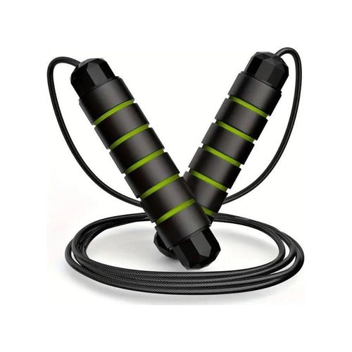 High-quality jump rope for dancing suitable for men and women adjustable attractive with a support bracket - green