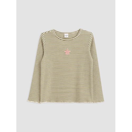 Crew Neck Striped Girl's T-Shirt