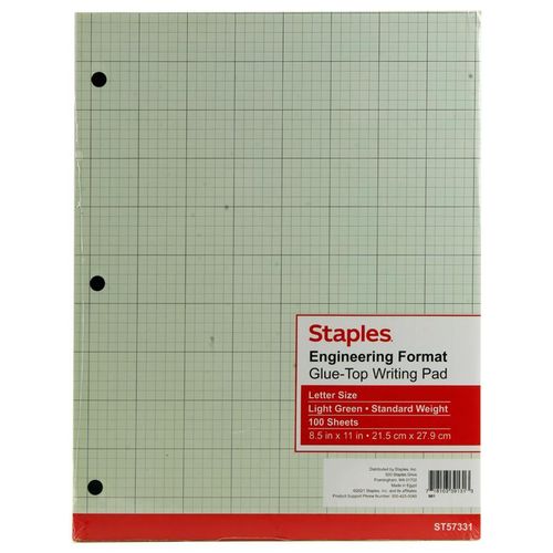 Stapels Notepad 100 Sheets Squared Green Paper Special Glue (Engineer Use)