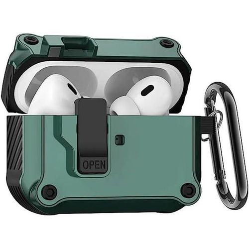 Rugged Case With Latch for AirPods 5 Generation 2026 - Green