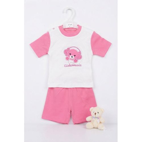 BABY Girls Cotton Pajamas - TWO Pieces Set - 603B-F