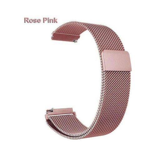 Stainless Steel Metal Strap Bands 22mm For Samsung Galaxy Watch 3 45MM Pink
