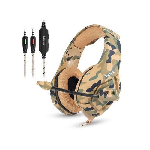 اونكيوما هيدفون مخصص للالعاب بجاك صوت وميكروفون متوافق مع بلاي ستيشن، إكس بوكس ون، نينتندو سويتش، الهاتف المحمول، تابلت، الكمبيوتر