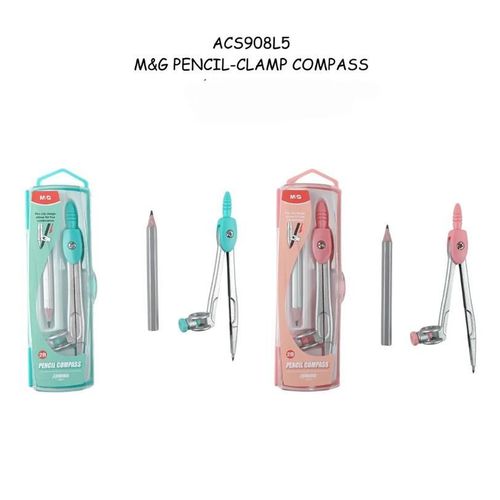 Chenguang Pencil Clamp Compass Set – Precision Geometry Compass with Pencil Holder for Students & Technical Drawing - 1pcs - No: ACS908L5