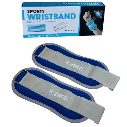 2-piece sports wrist and ankle weights – adjustable – suitable for running, walking, home workouts and yoga – comfortable neoprene material + strong Velcro – available in multiple weights