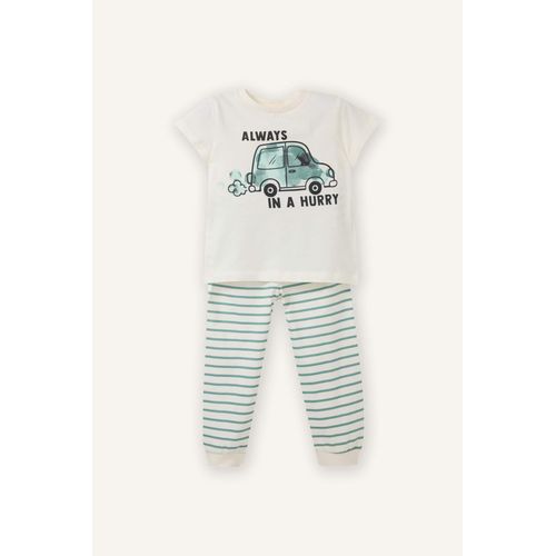Baby Boy Vehicle Print 2 Piece Pajama Set