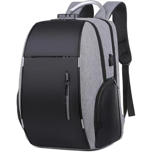 Anti-Theft Backpack with Advanced Technology:USB Charging Port,Password Security Lock,Perfect for Travel,Work,Study - Fashion Design for Men and Women